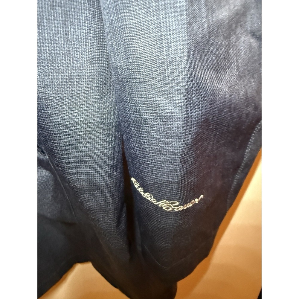 Eddie Bauer Weatheredge Rain Coat Hooded Blue Gray Women's M Zipper & Snap Close - Picture 3 of 6